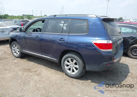 2013 Toyota Highlander Se V6 из США, поврежденный, VIN 5TDBK3EH7DS209547
